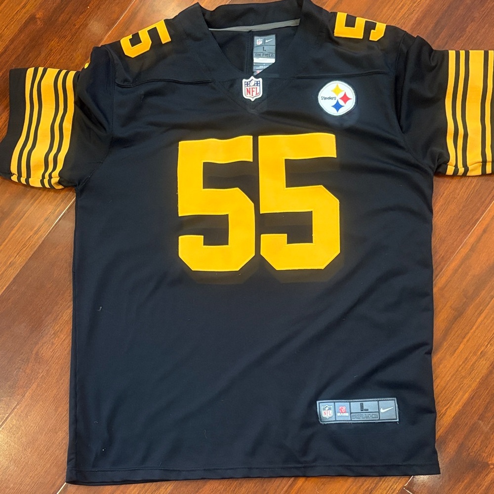 Men's Black and Yellow NFL Jersey